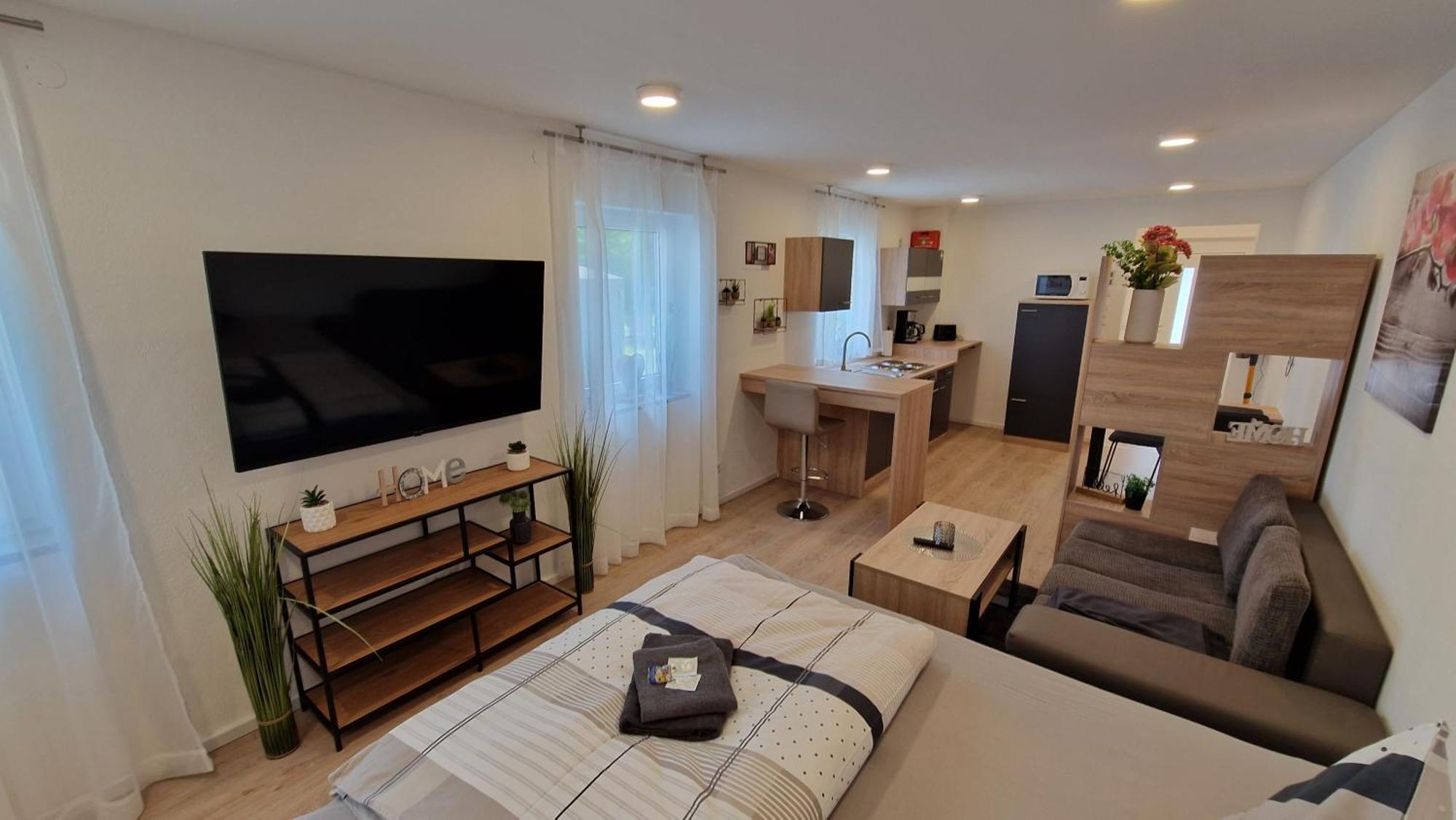 Appartment-Ferienwohnung Mit Kueche, Bad, Kostenlos Wlan, Modern Eingerichtet 로딩 객실 사진